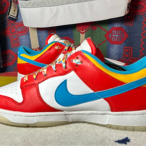 Nike LeBron James dunk low fruity pebbles Sz 13 - Picture 9 of 12